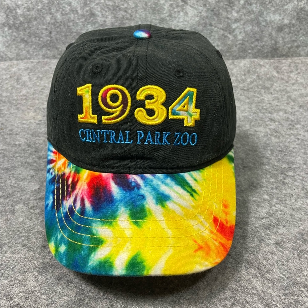 Central Park Zoo 1934 Kids Youth Child Embroidered Tie Dye Hat Cap adjustable